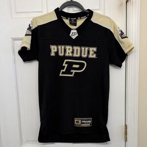 Colosseum Black and Cream Purdue Jersey